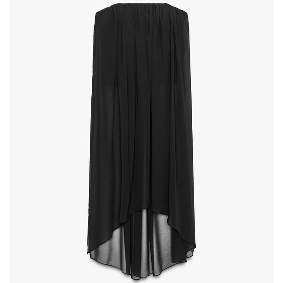 ZARA M BLACK ZW COLLECTION STRAPLESS LONG TOP NWT, Holiday ‘25 - Picture 7 of 14